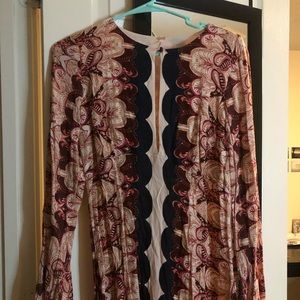 Free People Mini dress with bell sleeves